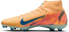 Rückansicht von Nike ZM SUPERFLY 10 ACAD KM FG-MG Fußballschuhe Herren melon tint-neo turq-igloo