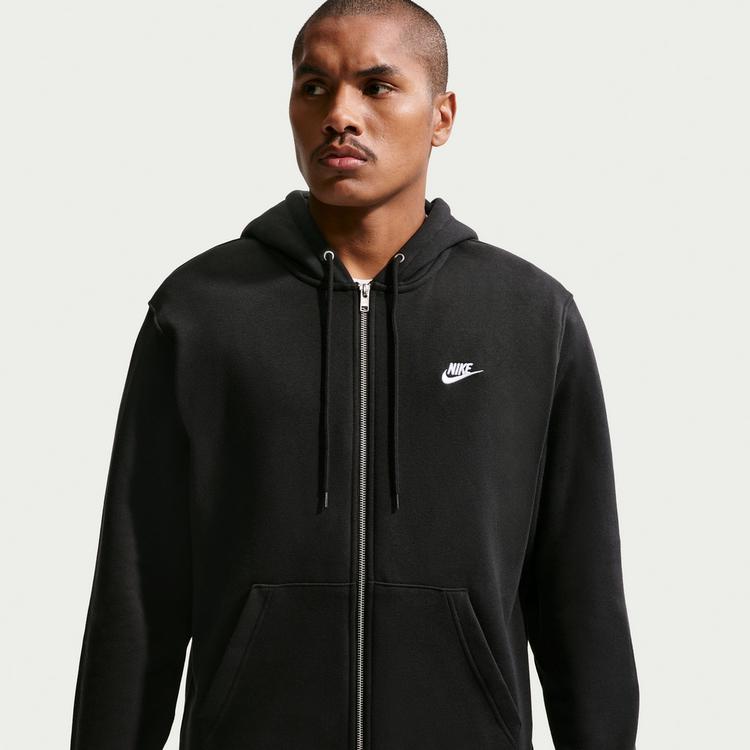 Nike Nike Club Sweatjacke Herren - black-black-white - 2 | SportScheck
