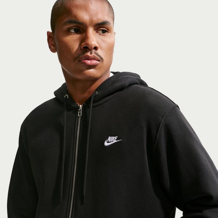 Nike Nike Club Sweatjacke Herren - black-black-white - 4 | SportScheck