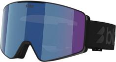 Bliz G001 Skibrille matte black-brown w blue multi