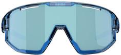 Rückansicht von Bliz Fusion Small Sportbrille transparent blue