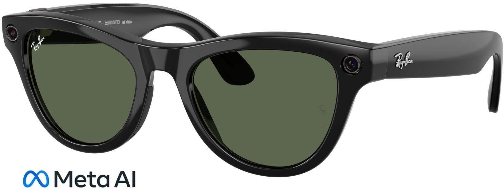 RAY-BAN META Skyler Brille - shiny black