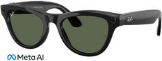 RAY-BAN META Skyler Sonnenbrille shiny black