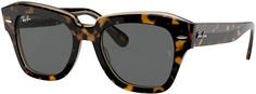 RAY-BAN State Street Sonnenbrille vana on transparent brown-dark grey