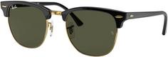 RAY-BAN Clubmaster Sonnenbrille black on arista-green