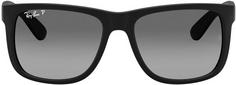Rückansicht von RAY-BAN Justin Sonnenbrille rubber black