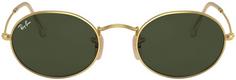 Rückansicht von RAY-BAN Oval Sonnenbrille arista-green