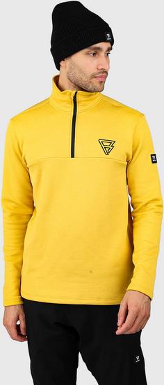 Rückansicht von Brunotti Daronst Fleeceshirt Herren lemon curry