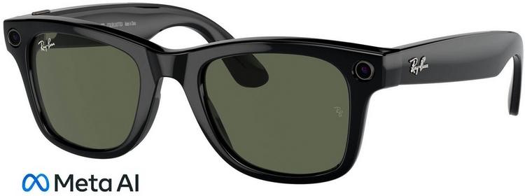RAY-BAN RAY-BAN META Wayfarer Brille - shiny black - 0 | SportScheck