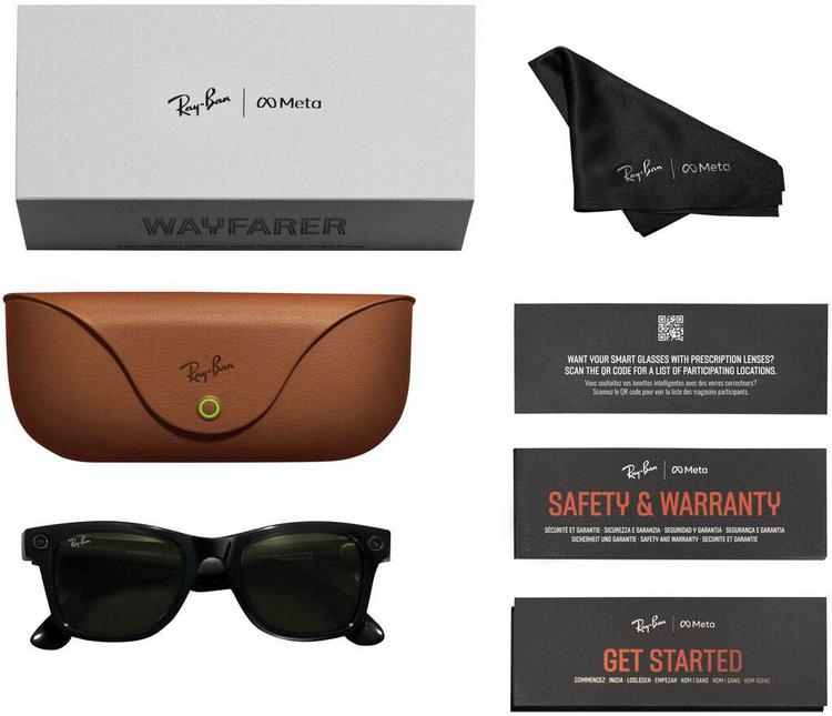 RAY-BAN RAY-BAN META Wayfarer Brille - shiny black - 3 | SportScheck