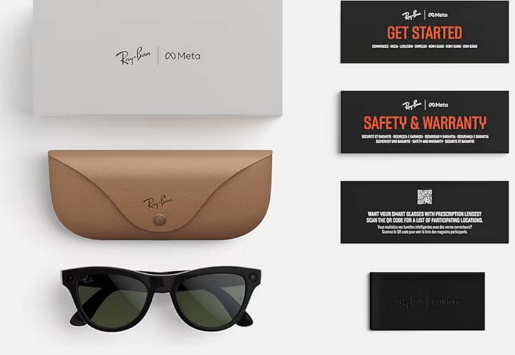 RAY-BAN RAY-BAN META Skyler Brille - shiny black - 3 | SportScheck