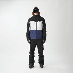 Rückansicht von Picture Skijacke Herren black vapor grey