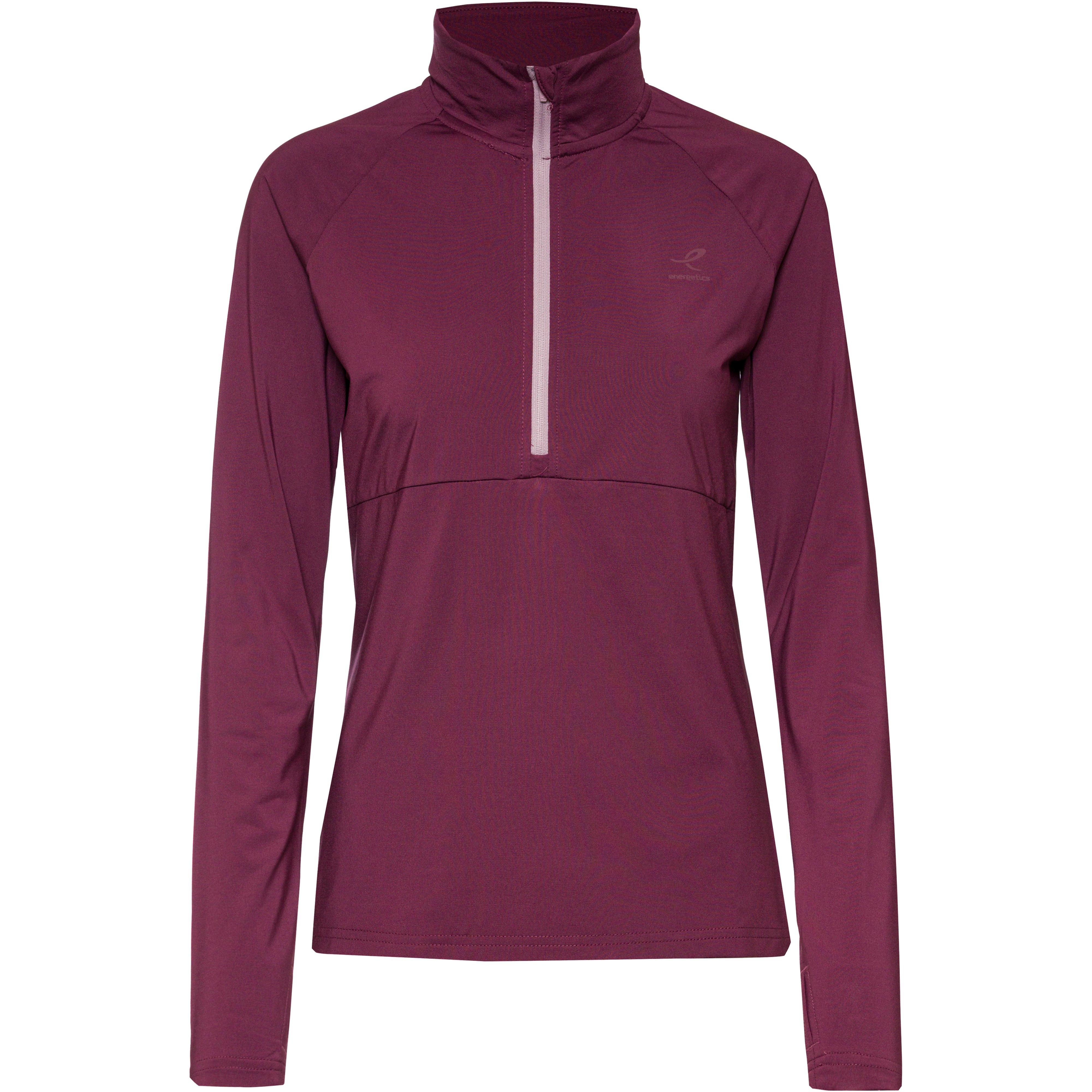 ENERGETICS Carla Funktionsshirt Damen - red wine-lilac dark