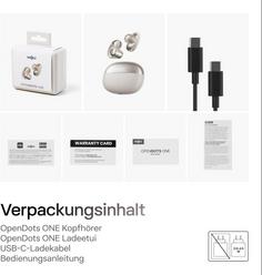 Rückansicht von Shokz Open Dots One Kopfhörer grey