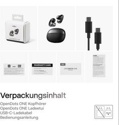 Rückansicht von Shokz Open Dots One Kopfhörer black