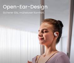 Rückansicht von Shokz Open Fit Air Kopfhörer white
