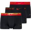 Nike Everyday Essential Unterhose Herren - black uni red-black-uni red metallic gradient