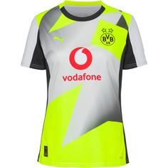 PUMA Borussia Dortmund 25-26 Auswärts Fußballtrikot Damen silver mist-yellow alert