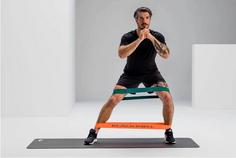 Rückansicht von BLACKROLL Loop Gymnastikband orange