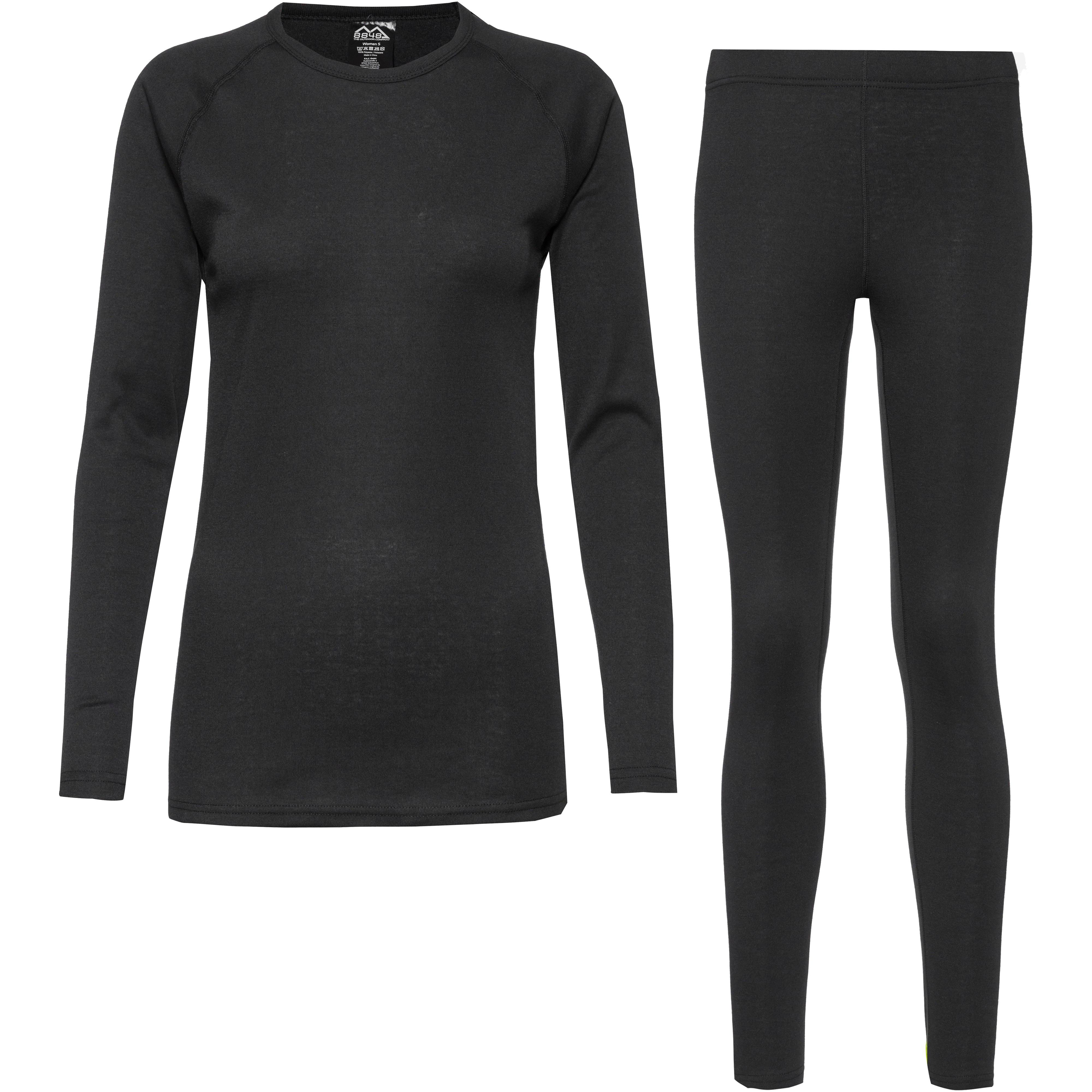 8848 Outdoor Thermo Wäscheset Damen in black, Größe S HW 2025