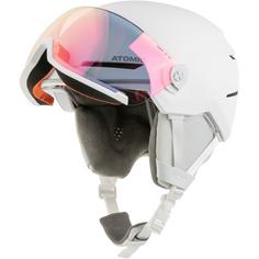 Rückansicht von ATOMIC SAVOR VISOR PHOTO Skihelm white heather