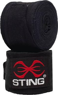 STING ELASTICISED HAND WRAPS 2.5M Bandagen black