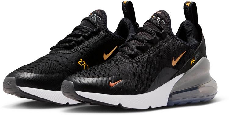 Nike Nike AIR MAX 270 GS Sneaker Kinder - black-metallic copper-laser orange - 3 | SportScheck