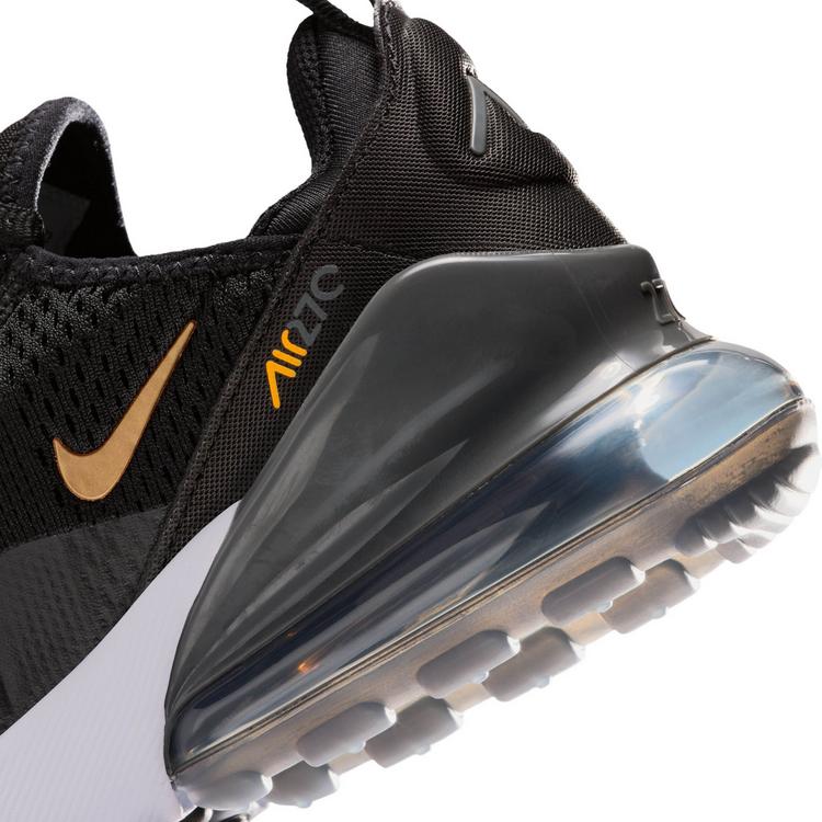 Nike Nike AIR MAX 270 GS Sneaker Kinder - black-metallic copper-laser orange - 5 | SportScheck