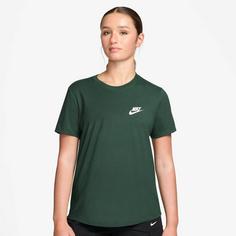 Rückansicht von Nike Club T-Shirt Damen fir-white