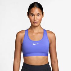 Rückansicht von Nike SWOOSH Sport-BH Damen sapphire-white