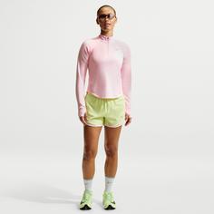 Rückansicht von Nike TEMPO Funktionsshirt Damen pink foam-reflective silv