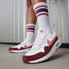 Rückansicht von Nike AIR MAX SC Sneaker Damen white-adobe-team red