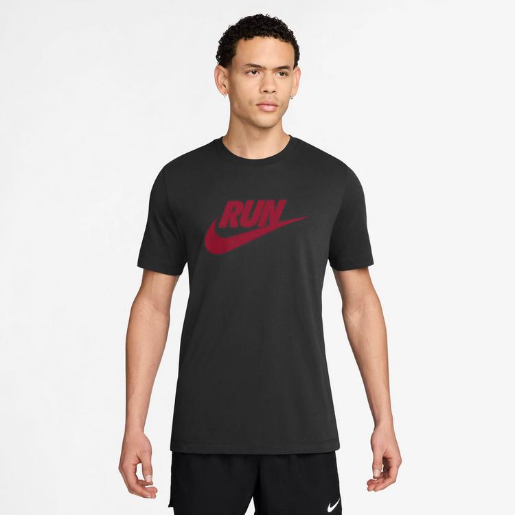 Nike Nike RUN Funktionsshirt Herren - black-team crimson - 0 | SportScheck