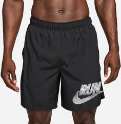 Rückansicht von Nike Challanger Funktionsshorts Herren black-white