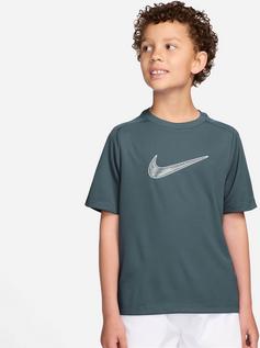 Rückansicht von Nike DF Funktionsshirt Kinder mineral slate-white