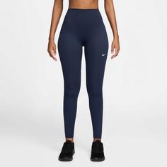 Rückansicht von Nike ONE Tights Damen midnight navy-white