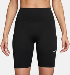 Rückansicht von Nike DF ONE Tights Damen black-white