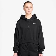 Rückansicht von Nike Phoenix Sweatshirt Damen black-sail