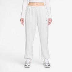 Rückansicht von Nike NSW Chill Sweathose Damen birch heather-white-black