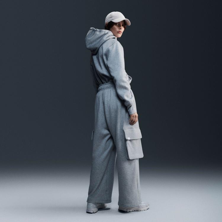 Nike Nike Phoenix Hoodie Damen - dk grey heather-sail - 1 | SportScheck