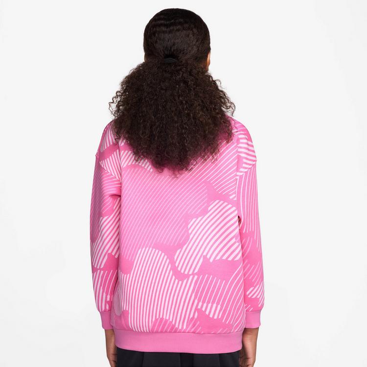 Nike Nike Club AOP Sweatshirt M&auml;dchen - playful pink-white - 1 | SportScheck