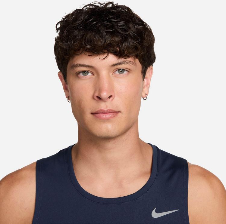 Nike Nike MILER Funktionstank Herren - midnight navy-reflective silv - 2 | SportScheck