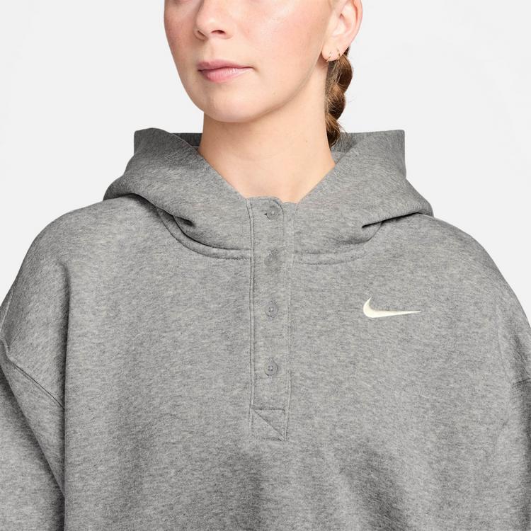 Nike Nike Phoenix Sweatshirt Damen - dk grey heather-base grey-sail - 2 | SportScheck