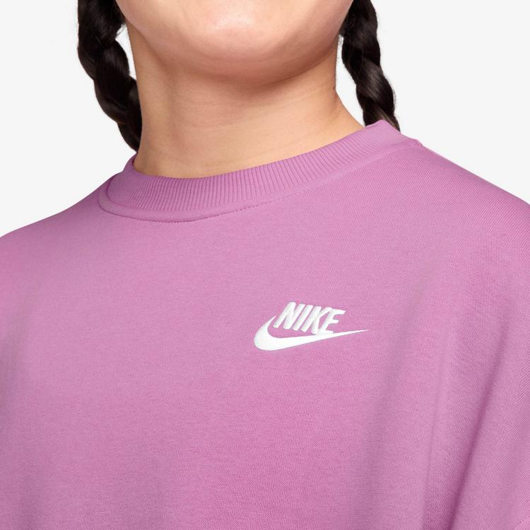 Nike Nike Club Sweatshirt M&auml;dchen - lt magenta-lt magenta-white - 2 | SportScheck