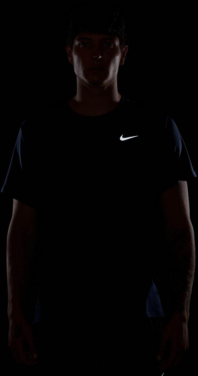 Nike Nike MILER Funktionsshirt Herren - midnight navy-reflective silv - 3 | SportScheck