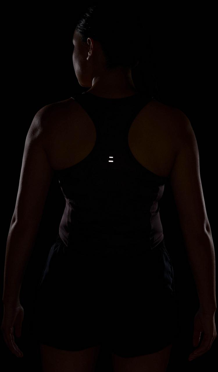 Nike Nike TEMPO SWOOSH RUN Funktionstank Damen - tattoo-black-reflective silv-white - 3 | SportScheck