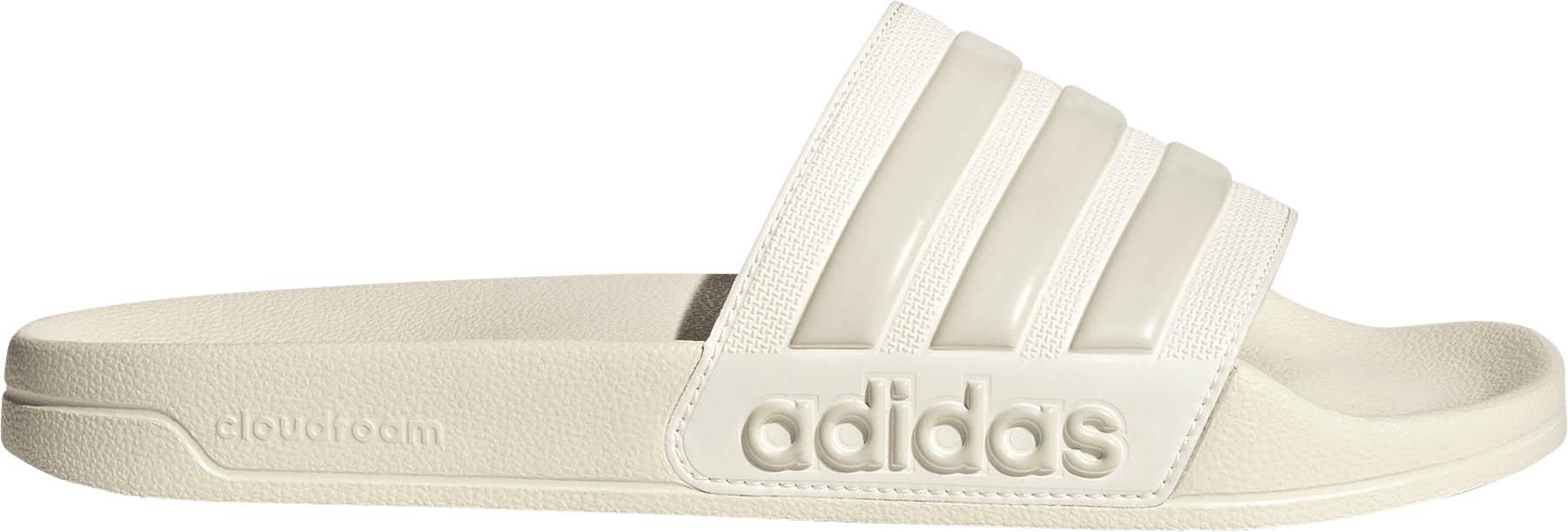 adidas ADILETTE SHOWER Badelatschen - owhite-alumin-owhite