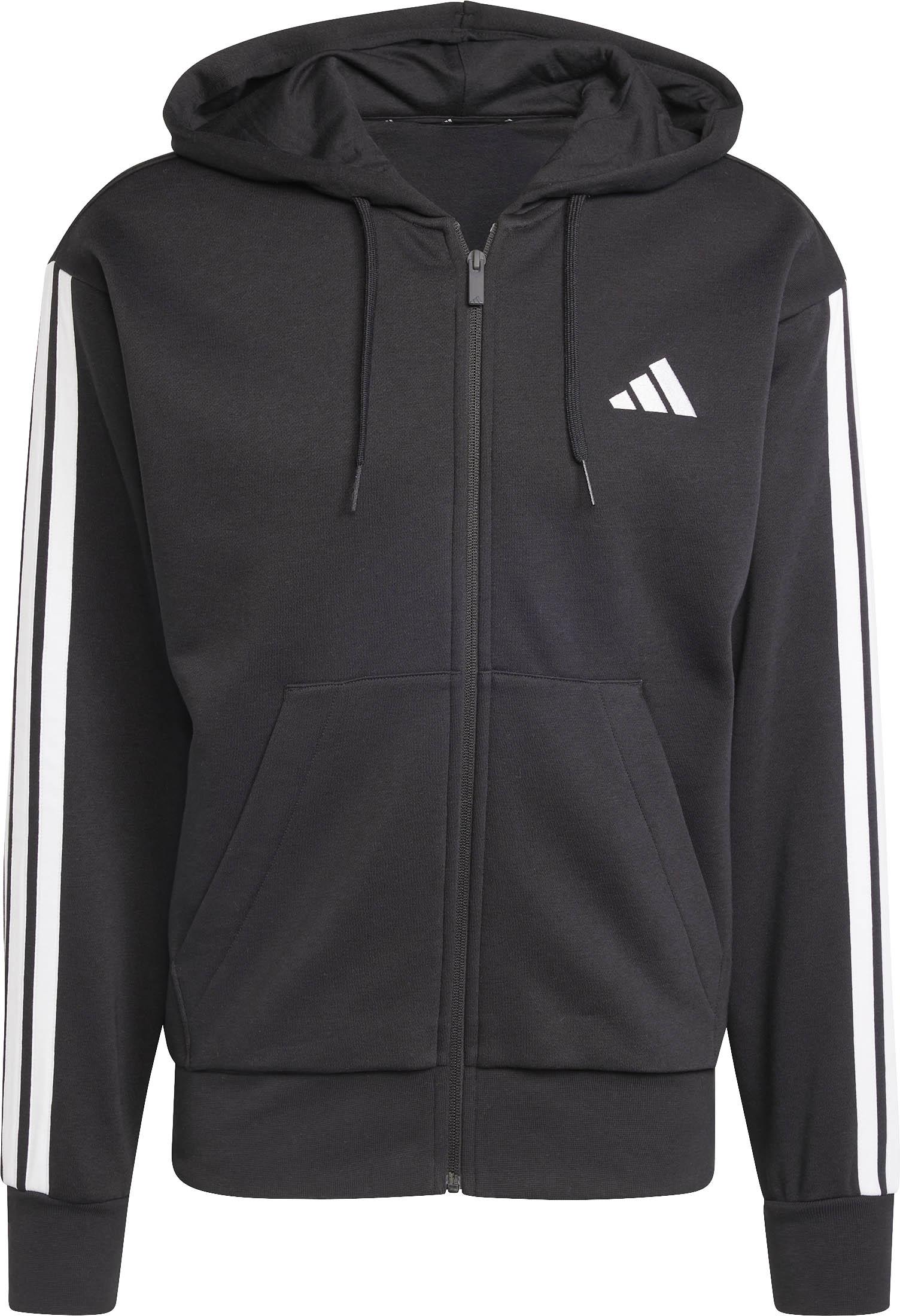 Adidas Kapuzenjacke Flausche Rippstrick Schwarz