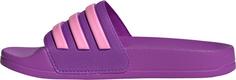 Rückansicht von adidas Adilette Shower Badelatschen Kinder purbur-blipnk-seicta