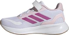 Rückansicht von adidas RUNFALCON 5 EL C Laufschuhe Kinder ftwwht-clpink-gum